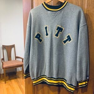 Vintage CRABLE SPORTSWEAR NCAA PITT UNIVERSITY Crewneck Sweatshirt